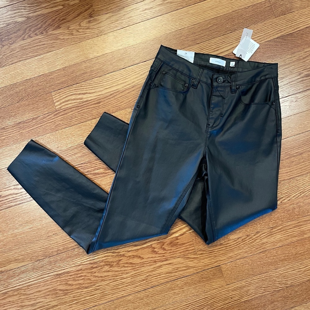 NWT - A Loves A - High Rise Skinny Leg Coated Denim Jeans - Size: 28